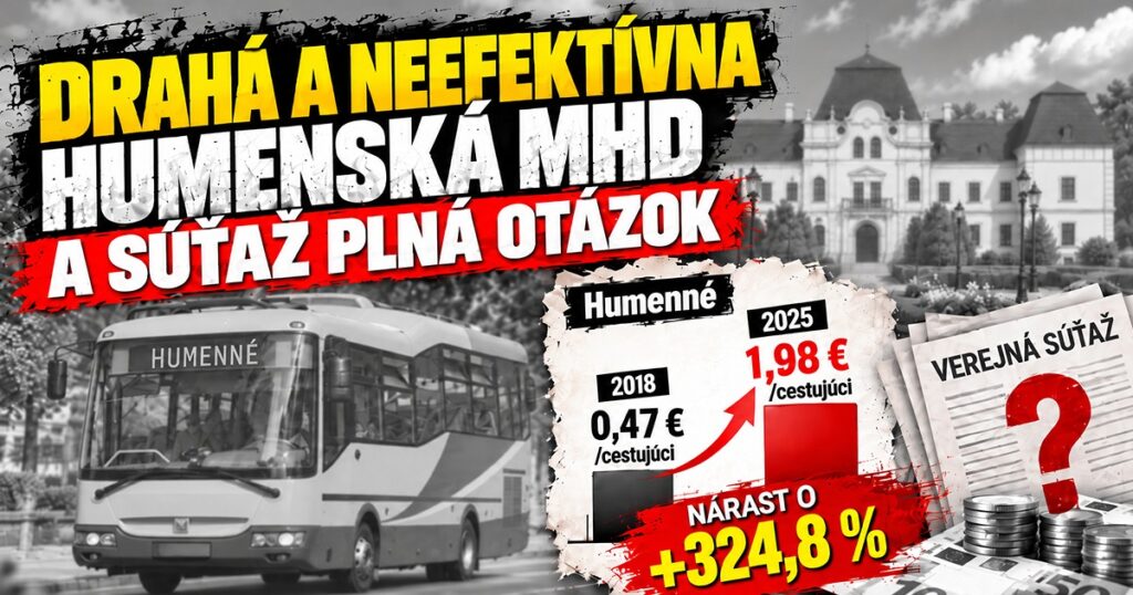 MHD NA 10 ROKOV MALA ODHADOVANÚ HODNOTU 2,62 MILIÓNA EUR. ZA PRVÝCH 5 ROKOV MESTO ZAPLATILO UŽ 2,37 MILIÓNA EUR.